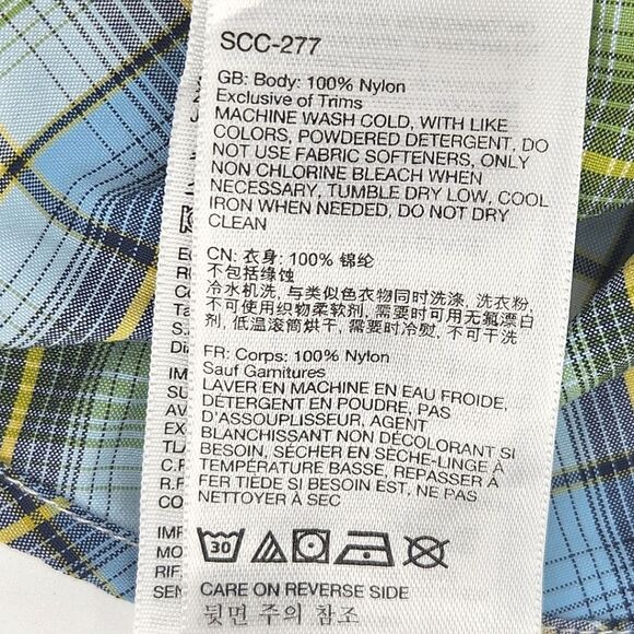 Marmot Camp Shirt Mens Size Medium Plaid Button Up Gorpcore Outdoors Hiking - Picture 8 of 9